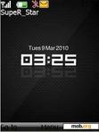 Download mobile theme Digi carbon clock