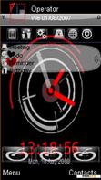 Download mobile theme Red n black clock