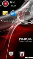 Download mobile theme Red Nokia