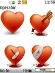 Download mobile theme Broken Heart