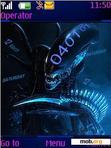 Download mobile theme Alien Clock