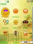 Download mobile theme Honey Bee Clock