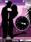 Скачать тему Lovers Clock