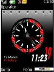 Download mobile theme swf red clock