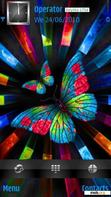 Download mobile theme rainbow butterfly