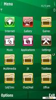 Download mobile theme Green Strips New icons