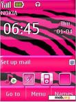 Download mobile theme x3-02 theme pink zebra