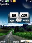 Download mobile theme Road Clock