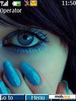 Download mobile theme Blue Emo Girl