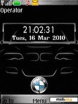 Download mobile theme bmw clock animated