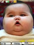 Download mobile theme Cute Fat Baby