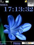 Download mobile theme Flower Clock With Icons