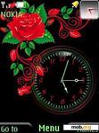 Скачать тему Rose Clock