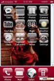 Download mobile theme Brunette in Red