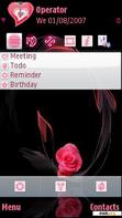 Download mobile theme CrystaL pink flower