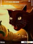 Скачать тему halloween cat