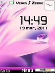 Download mobile theme dew drop clock