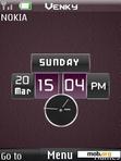 Download mobile theme dual techno clock