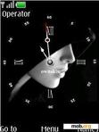 Скачать тему Black Face Clock