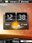 Download mobile theme fresh nature clock