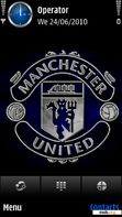 Download mobile theme Man United blue flame