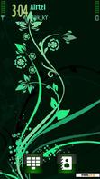 Download mobile theme Green Swirls