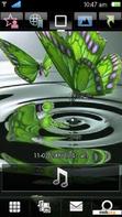 Download mobile theme Green Butterfly