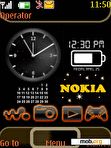 Download mobile theme NOKIa clock