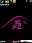 Download mobile theme Pink Letter A By ACAPELLA