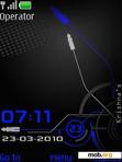 Download mobile theme Digital Blue Clock