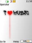 Скачать тему i love music