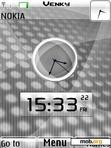 Download mobile theme transparent dual clock