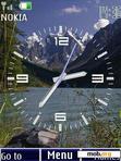 Download mobile theme 24wallp analog clock