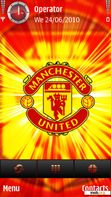 Download mobile theme Man united lights