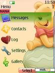 Download mobile theme Baby Pooh Clock2