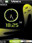 Download mobile theme tribal dual clock