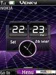 Download mobile theme galaxy dual clock