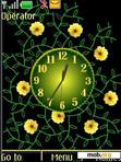 Download mobile theme Analog clock for girls flash anim