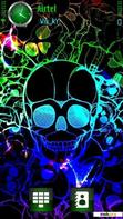 Download mobile theme Neon Skulls