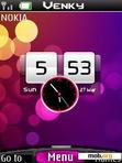 Download mobile theme htc dual clock