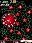 Download mobile theme Analog clock flash anim for girls