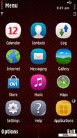 Download mobile theme SYMBIAN ANNA RED