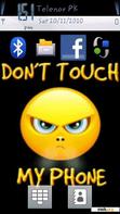 Download mobile theme Don't touch my phone