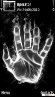 Download mobile theme Fire Hand