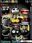 Download mobile theme black Smiley