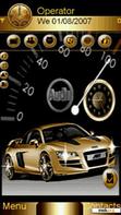 Скачать тему Gold car