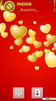 Download mobile theme Yellow Hearts