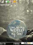 Скачать тему You are my World