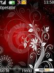 Download mobile theme Red Floral