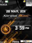 Download mobile theme Xpress Music Clock